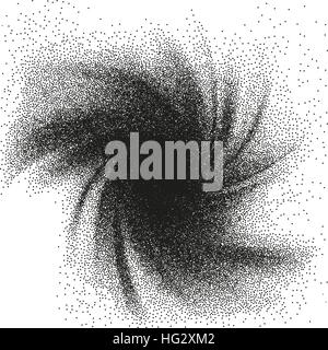 Abstract background vortex dotwork. EPS 10 Stock Vector