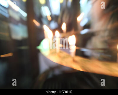 The expend of candles light Stock Photo