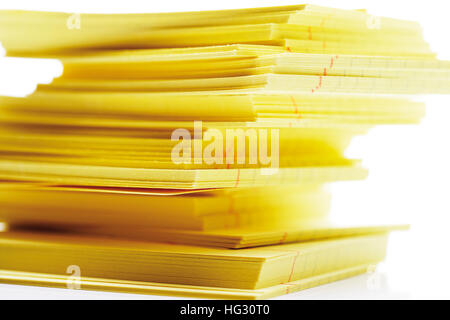 File cards (index cards) Stock Photo