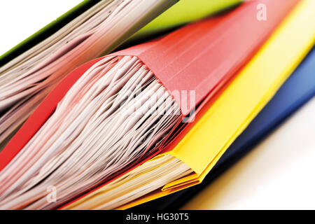 Folder - pile of documents Stock Photo