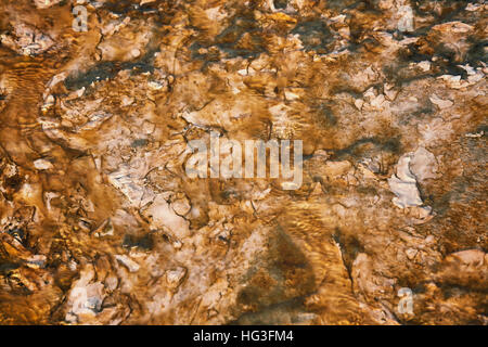 Abstract blurred natural background, hot spring bottom, color processing effect. Stock Photo