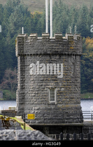 Valve tower at Llwyn-onn Reservoir Wales