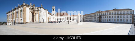 Portugal: the main square of the University of Coimbra, since 1537 one of the oldest universities in continuous operation in the world Stock Photo