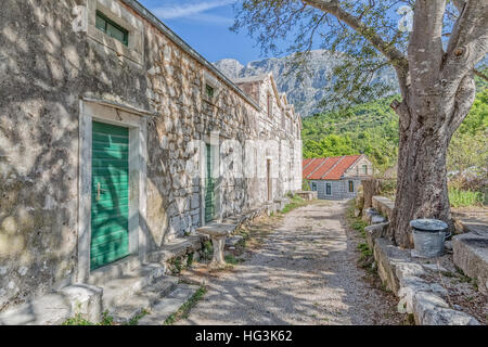 Tucepi village house Stock Photo