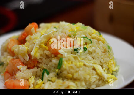 Shrimp fry rice Stock Photo