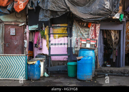 Shack in Mumbai, India, Home Stock Photo