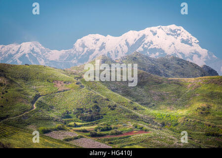 views of Mount Annapurna Himalayas, Nepal, Asia. Stock Photo