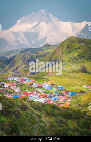 views of Mount Annapurna Himalayas, Nepal, Asia. Stock Photo