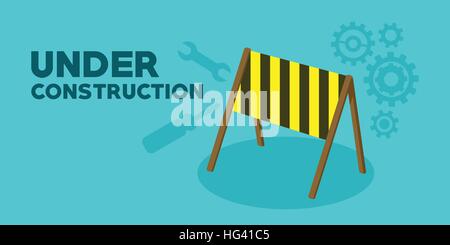 under construction web page background Stock Vector