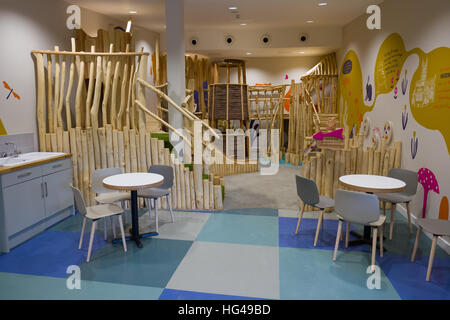 The interior children's play area within the award winning Gloucester Motorway Service Station Stock Photo