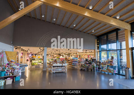 The interior of the award winning Gloucester Motorway Service Station Stock Photo