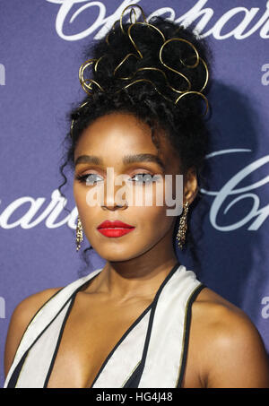 January 3rd, 2017 - Palm Springs  Janelle Monae attends the 28th Annual Palm Springs International Film Festival Film Awards Gala. Stock Photo