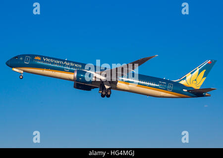 Vietnam Airlines Boeing 787 Dreamliner Aircraft Stock Photo