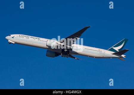 Cathay Pacific Boeing 777 Aircraft Stock Photo