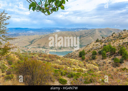 lake Embalse de Canales in the mountains of the Sierra Nevada, Andalusia, Spain Stock Photo