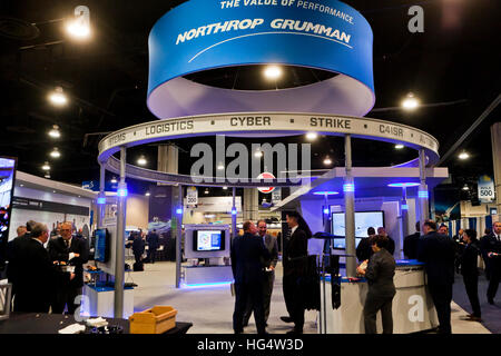 Northrop Grumman booth at Air Space & Cyber Technology Expo - Washington, DC USA Stock Photo