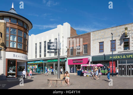 Pedestrianised Week Street, Maidstone, Kent, England, United Kingdom Stock Photo