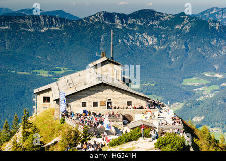 Berchtesgaden: Kehlsteinhaus (Eagle's Nest) on the Kehlstein, Oberbayern, Berchtesgadener Land, Upper Bavaria, Bayern, Bavaria, Germany Stock Photo