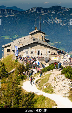 Berchtesgaden: Kehlsteinhaus (Eagle's Nest) on the Kehlstein, Oberbayern, Berchtesgadener Land, Upper Bavaria, Bayern, Bavaria, Germany Stock Photo