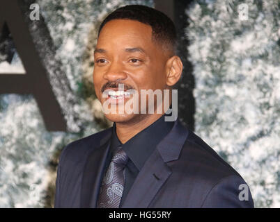 Dec 15, 2016  - Will Smith attending 'Collateral Beauty' European Premiere at Vue, Leicester Square in London, England, UK Stock Photo