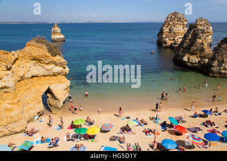 Praia do Camilo, Lagos, Algarve, Portugal Stock Photo