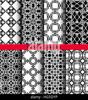 Patterns Floral Ornaments Hand Drawn Stock Vector