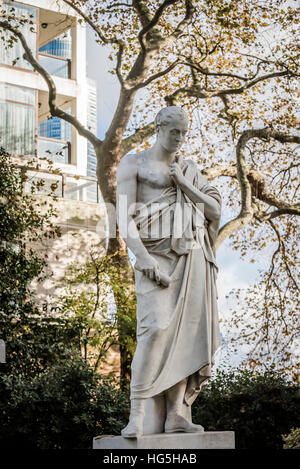 Statue of William Huskisson, Pimlico Gardens, London Stock Photo