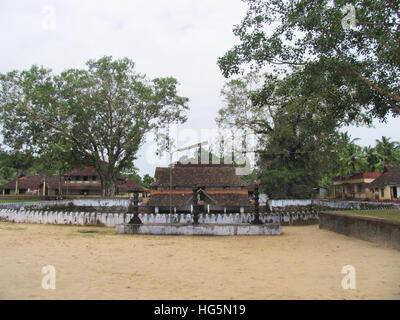 Long shot of Dharmashastra Temple, Tagari, Kerala, India Stock Photo