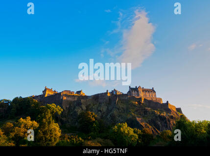 UK, Scotland, Lothian, Edinburgh, View of the Edinburgh Castle. Stock Photo