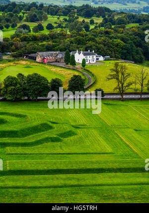 UK, Scotland, Stirling, Elevated view of the King's Knot. Stock Photo