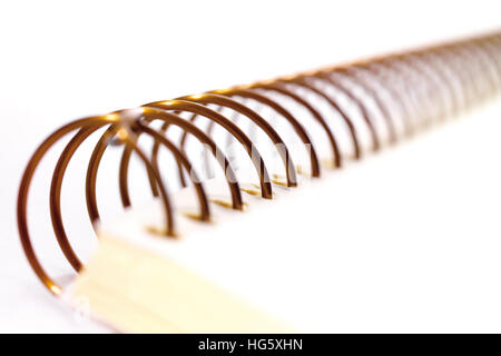 Spiral notebook, closeup Stock Photo