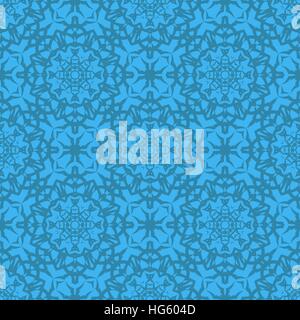 Azure Ornamental Seamless Line Pattern Stock Vector