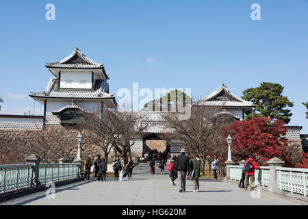 Kanazawa Castle, Kanazawa City, Ishikawa Prefecture, Japan Stock Photo