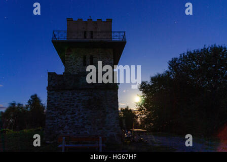 Naturpark Geschriebenstein-Irottkö: View tower on the Geschriebenstein in the Günser mountains, , Burgenland, Austria Stock Photo