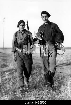 The Nazi propaganda picture shows members of the Carlist militia Requetés on the front during Spanish Civil War in Madrid, Spain, 31. December 1936. Fotoarchiv für Zeitgeschichtee - NO WIRE SERVICE - | usage worldwide Stock Photo