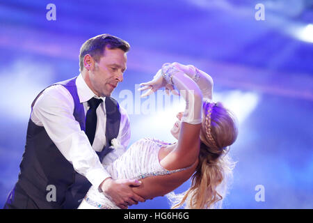 FILE - a file picture dated 11 March 2016 depicts former Germany national soccer team player Thomas Haessler and professional dancer Regina Luca dancing during the RTL dance show 'Let's Dance' in the Coloneum in Cologne, Germany. Photo: Rolf Vennenbernd/dpa Stock Photo