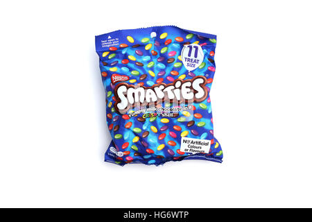 Nestle Smarties isolated against white background Stock Photo