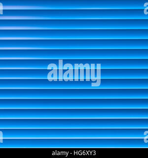 Blue horizontal Venetian blinds. Background Texture. Stock Photo