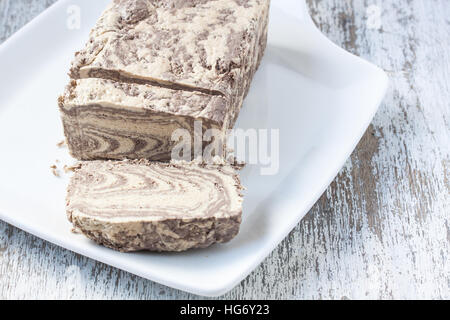 Halvah with cocoa Stock Photo