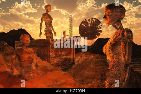 Last Days On Mars. Stock Photo