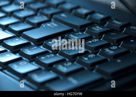 Close-up image of the numeric keypad digits on the computer keyboard Stock Photo