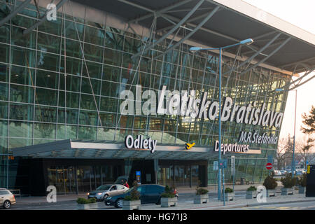 Panorama of airport building at day time Stock Photo