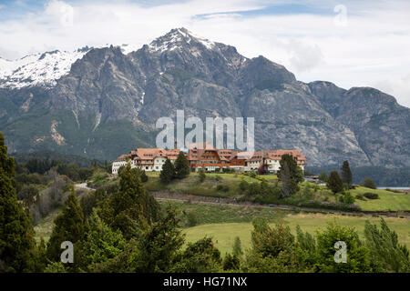 Llao Llao hotel, Bariloche, Nahuel Huapi National Park, The Lake District, Argentina, South America Stock Photo