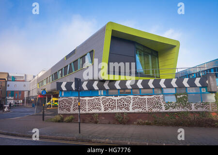 Teenage Cancer Trust Unit building, Birmingham Children's Hospital, Birmingham, West Midlands, England, UK Stock Photo