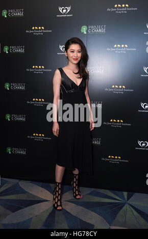 Niki Chow ,Hong Kong actress and Cantopop singer, attends the  The ÒHope for WildlifeÓ Gala Dinner to raise awareness for the plight of endangered ani Stock Photo