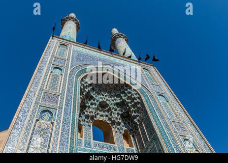 800-year old grand, congregational Jameh Mosque of Yazd city in Iran Stock Photo