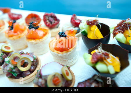 canapes party food Stock Photo