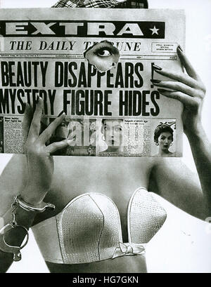 United States: 1956 A teenage girl wearing her Maidenform Etude AA bra  Stock Photo - Alamy