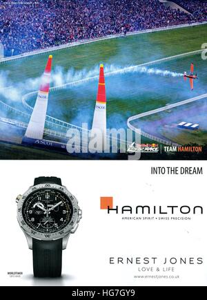 2010s UK Hamilton Magazine Advert Stock Photo