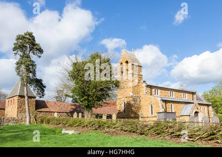 13th Century church. St. Michael and all Angels Church, Wartnaby, Leicestershire, England, UK Stock Photo